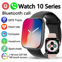 2025 New Apqle Watch 10 GPS NFC Smart Watch Men Women Wireless Charging BT Call Waterproof HD AMOLED Smartwatch For Android IOS