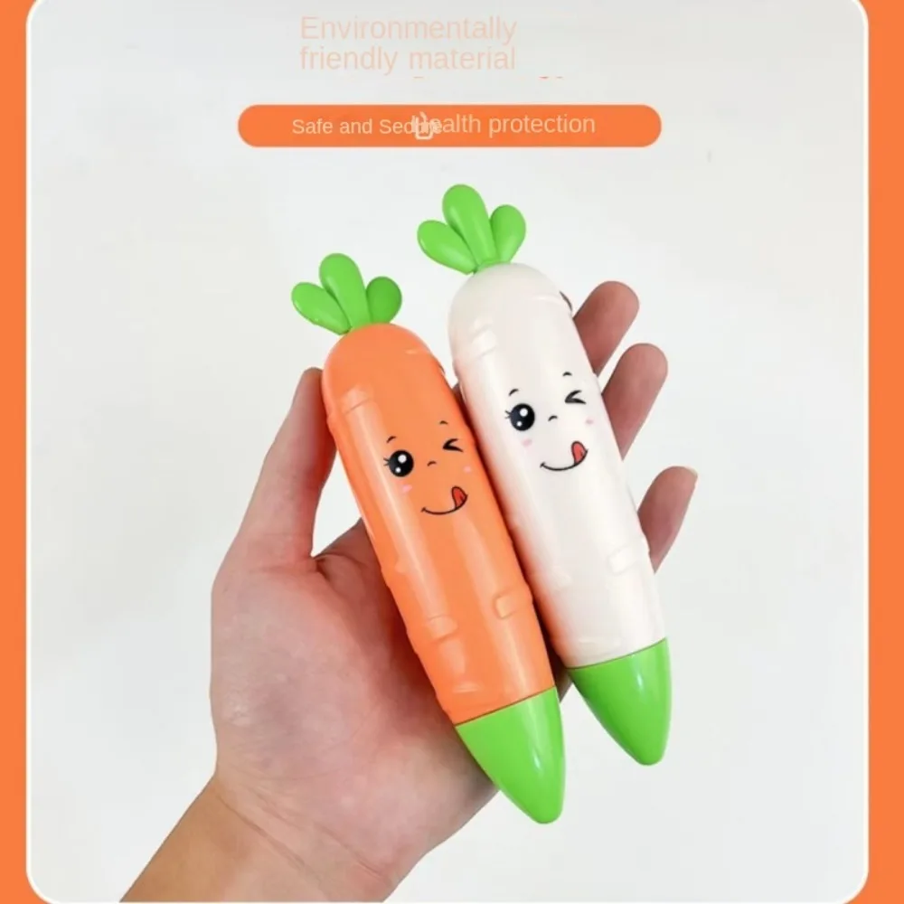 

Push Toy Radish Telescopic Carrot Toy Plastic Portable Fidget Carrot Telescopic Game Cool Simulation Carrot