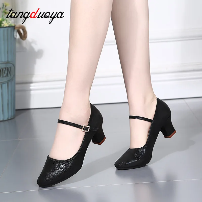 ballroom dancing shoes for women Standard Shoes Closed Toe Salsa Modern Dance Shoes Rubber Soft Outsole For Dance