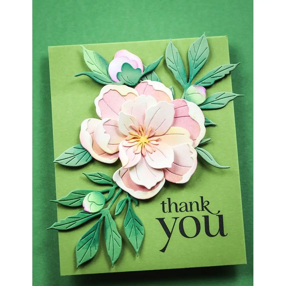 Craft Clearance Peony Bloom Metal Cutting Dies DIY Scrapbook Embossed Handcraft Paper Album Template Supplies 2025 March