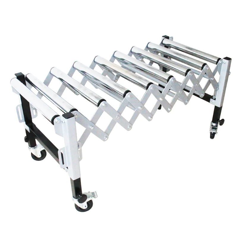 26133 Super Max Expandable Flexible Roller Conveyor Stand Table With Conveyor