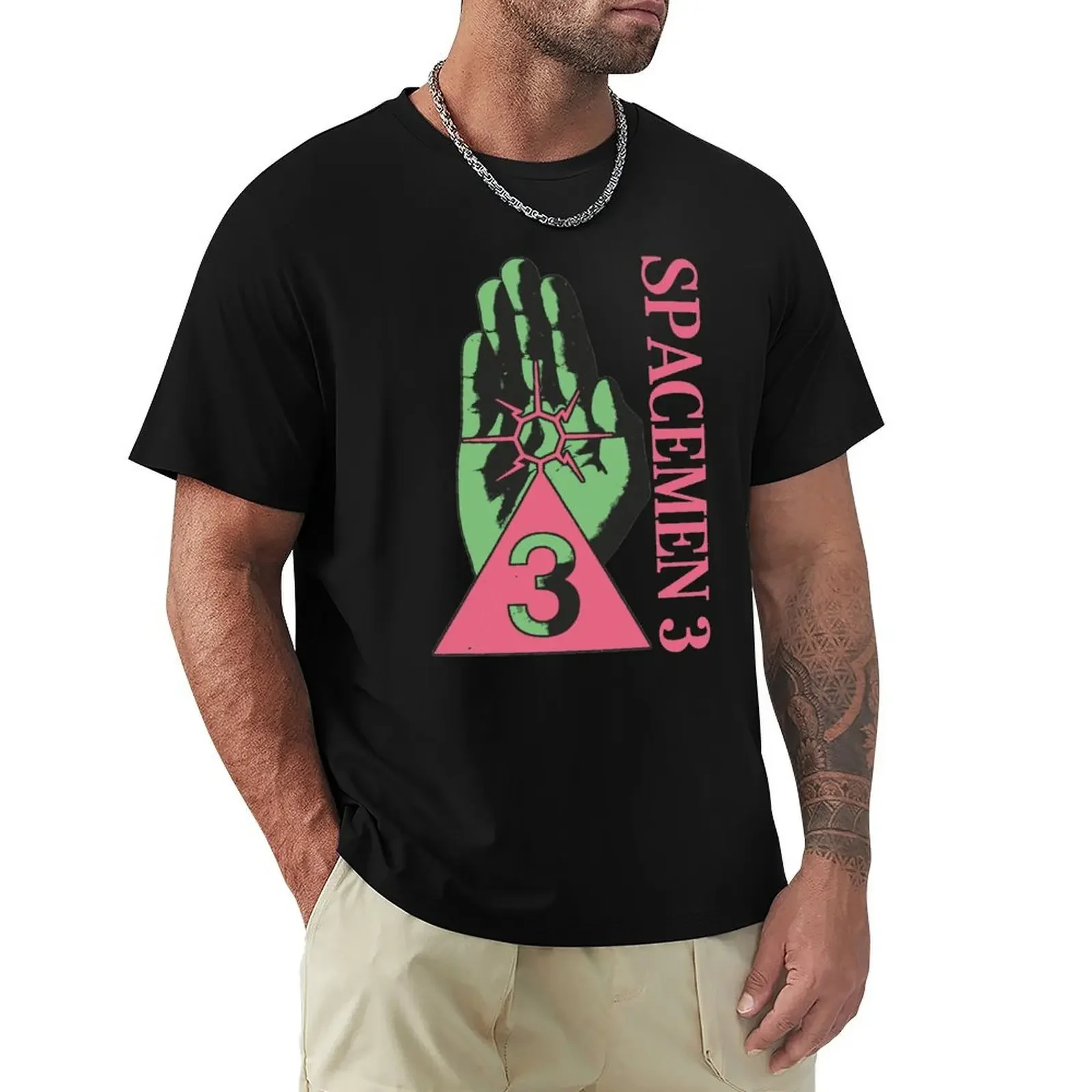 

The electric spacemen light - spacemen 3 T-Shirt oversized t shirt Short sleeve tee mens t shirts top quality