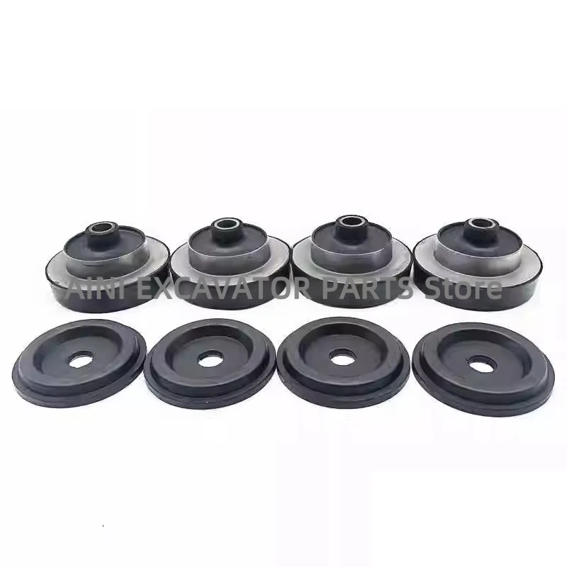 Резиновая амортизирующая подушка для двигателя 4M40, подходит для машин Carer E305.5, E306, E307, B/C/D, опорная подушка для экскаватора.