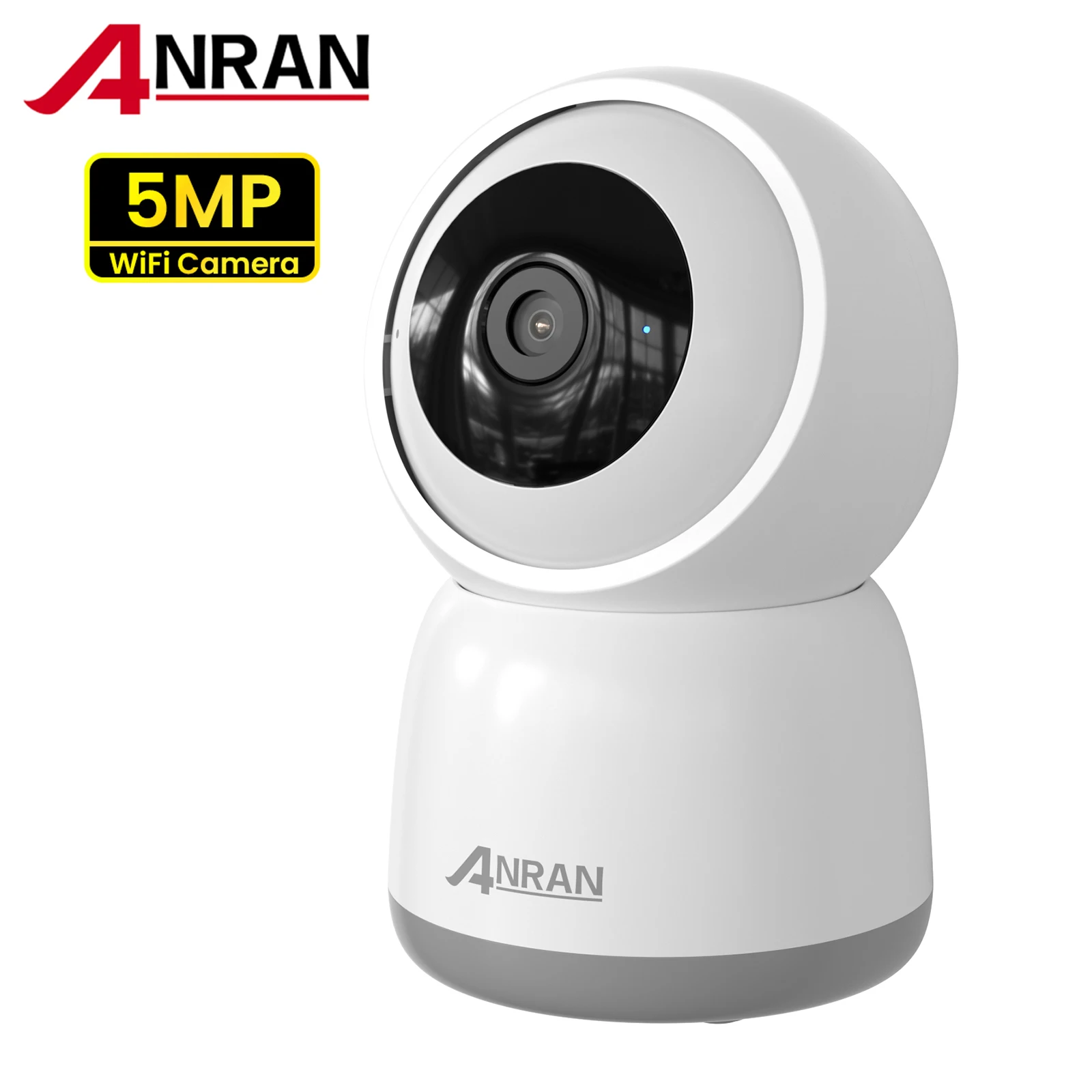 ANRAN 5MP bébé moniteur 2.4G 5G WiFi caméra caméras de sécurité détection humanoïde, suivi automatique, enregistrement 7/24, Vision nocturne couleur