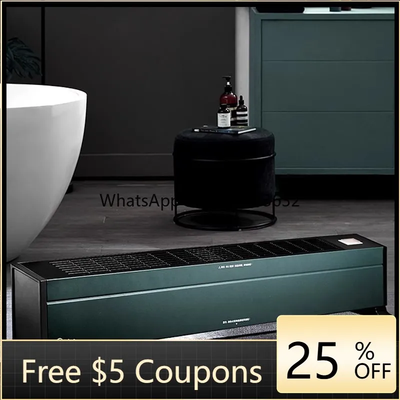 ZZ Baseboard Heater Electric Heater Household Waterproof Bathroom Electric Heater Winter Living Room Warm Air Blower