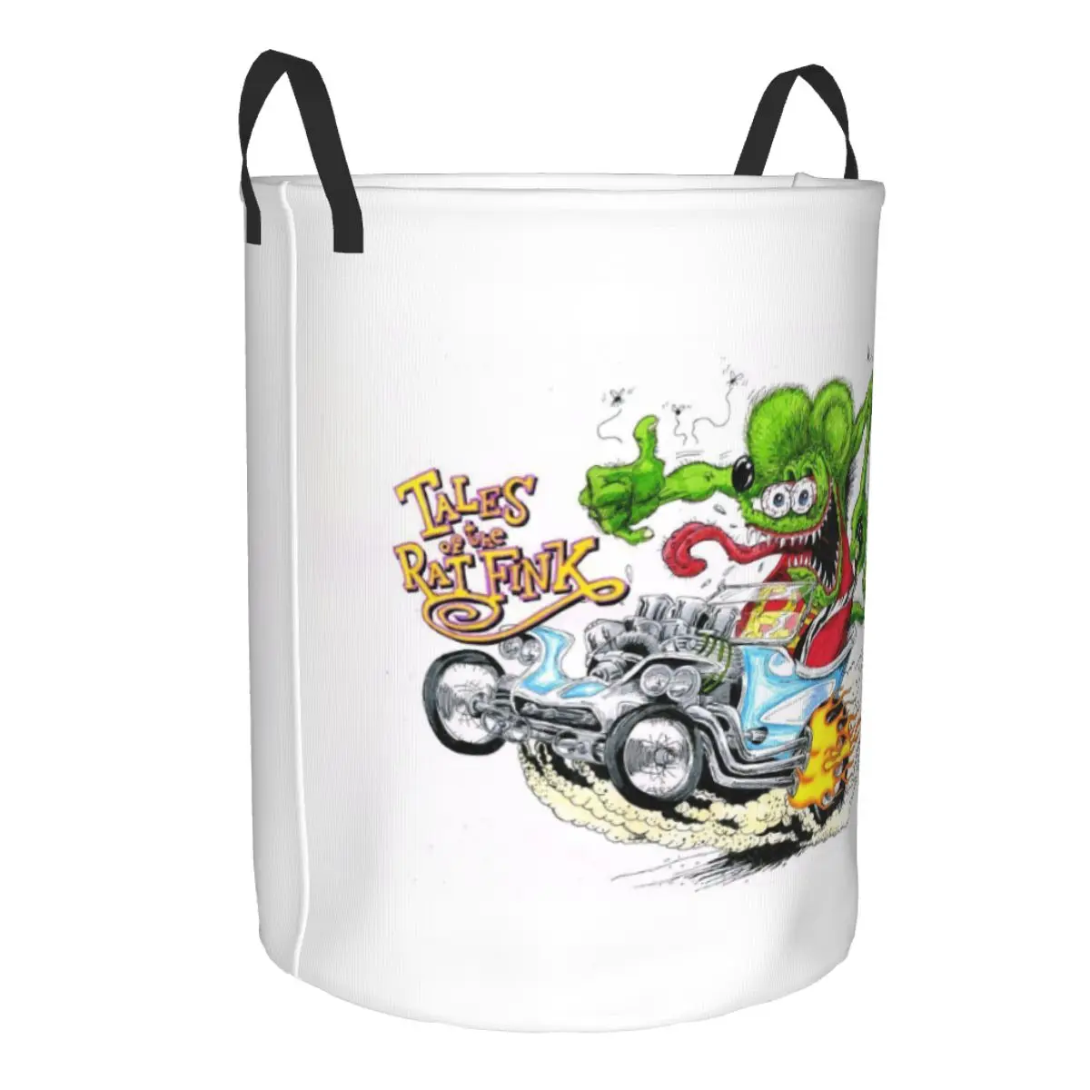 Tales Of Rat Fink Laundry Hamper Large Storage Basket Cartoon Monster Girls Boys Toy Organizer