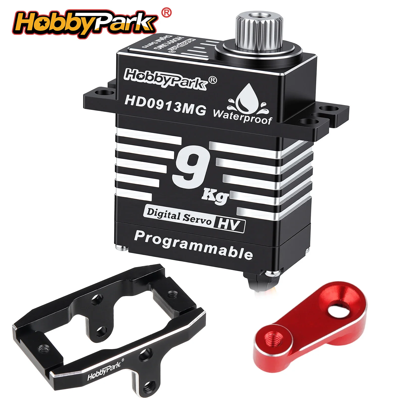 

Водонепроницаемый цифровой сервопривод HobbyPark с высоким крутящим моментом 9 кг и металлическим редуктором для радиоуправляемых краулеров 1/18 Traxxas TRX4M TRX4MT, запчасти для тюнинга