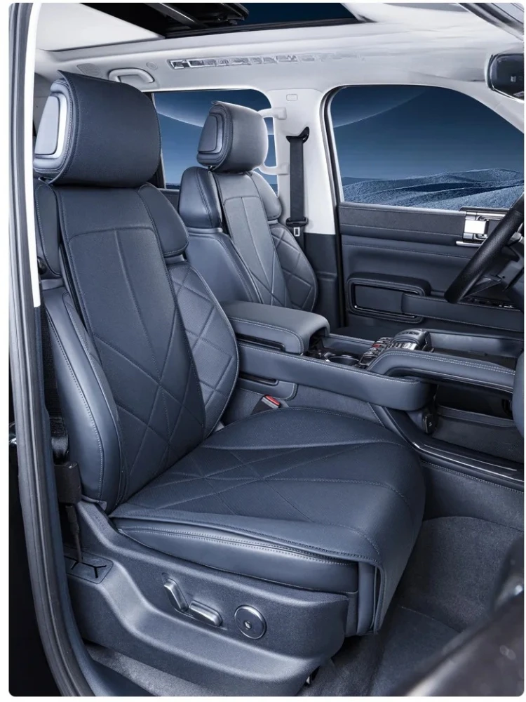 

Car Seat Covers Full Sets Breathable Leather Seat Cushion Front Rear Seat Protector For Equation Leopard 5 Interior Accessories