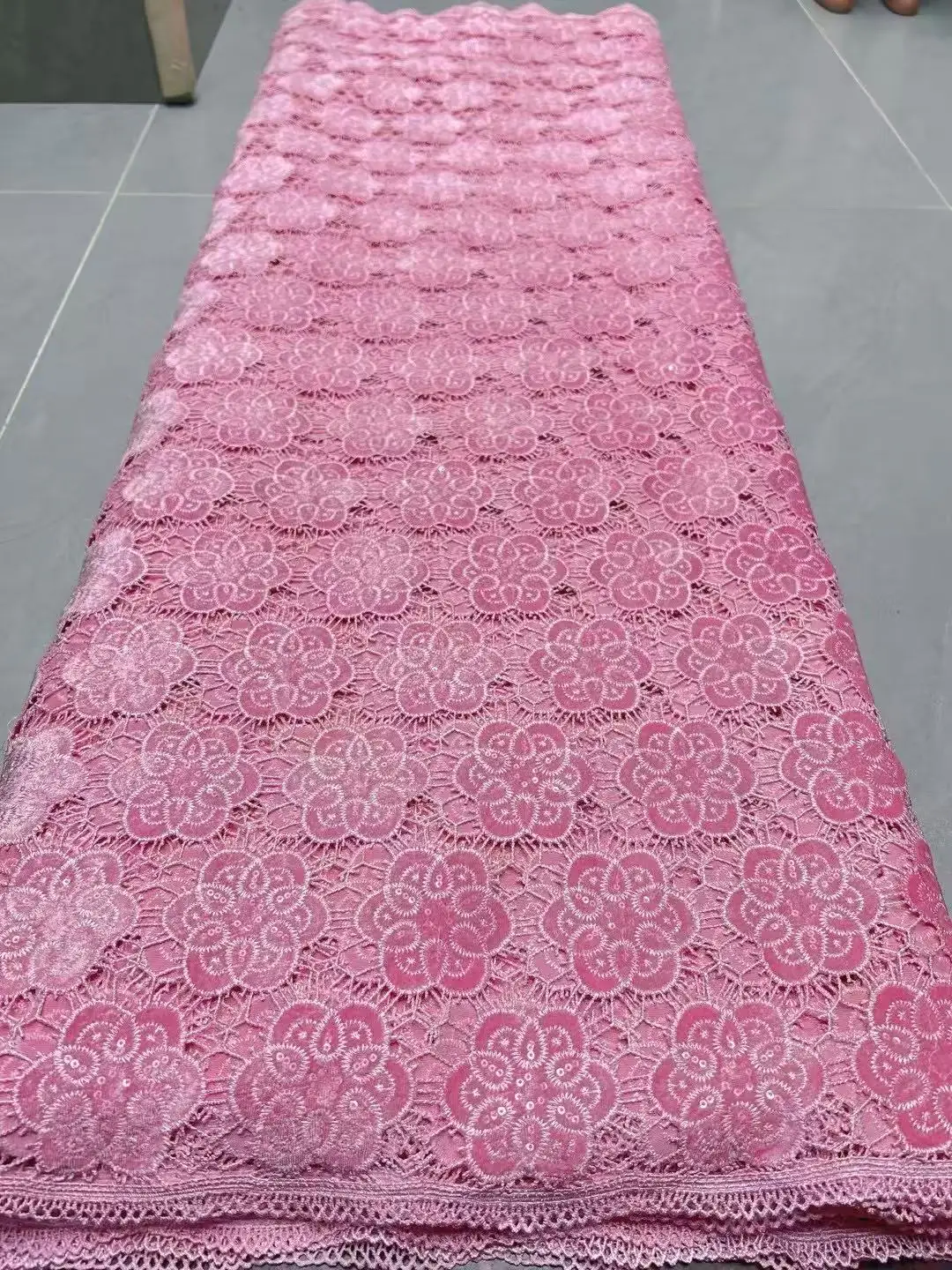 Laser Cut Guipure Velvet Lace Fabric 2025 African Nigerian French Velvet Lace Fabric Luxury Korea Lace For Wedding Party Sewing