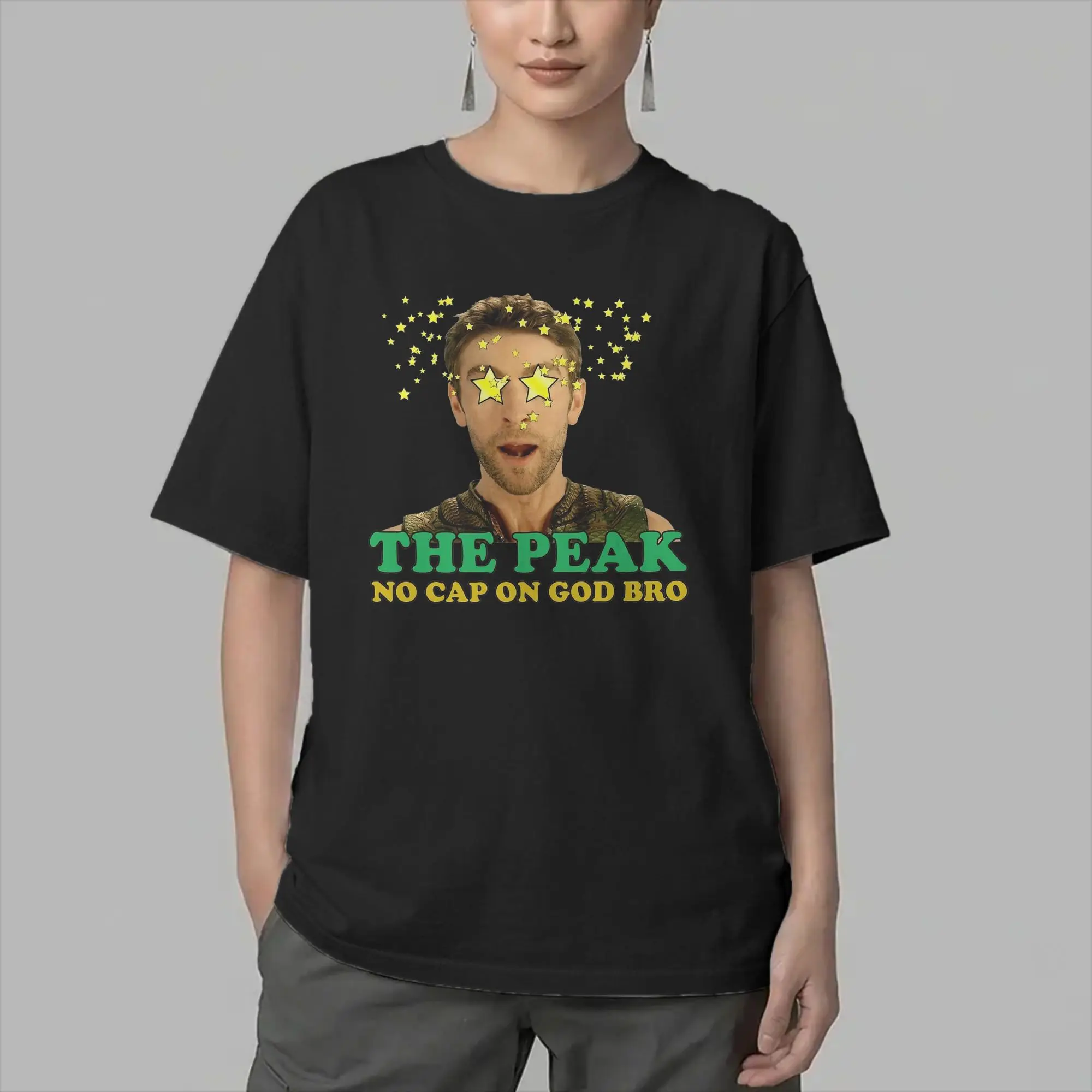 Deep The Peak The B-Boys No Cap On God Men T Shirt  Vintage Tees Short Sleeve Round Neck T-Shirt Pure Cotton Gift Clothes