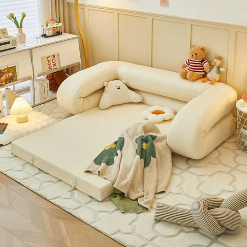 Compressed Boneless Sofa Bed Lounge Recliner Lazy Sleeping Couch Convertible Minimalist Schlafsofa Living Room Furniture