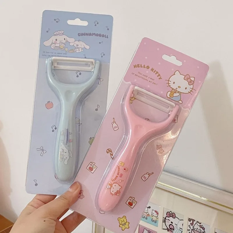 

Cute Hello Kitty Cartoon Peeling Knife High Beauty Stainless Steel Fruit Knife Kitchen Fruit Knife Women Accessories Wholesale