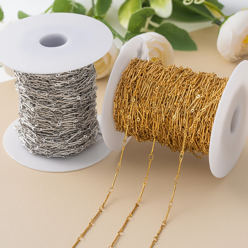 

1 метр нержавеющая сталь золотой стержень змеиные цепи для DIY ожерелье браслет серьги принадлежности для изготовления ювелирных изделий аксессуары ручной работы