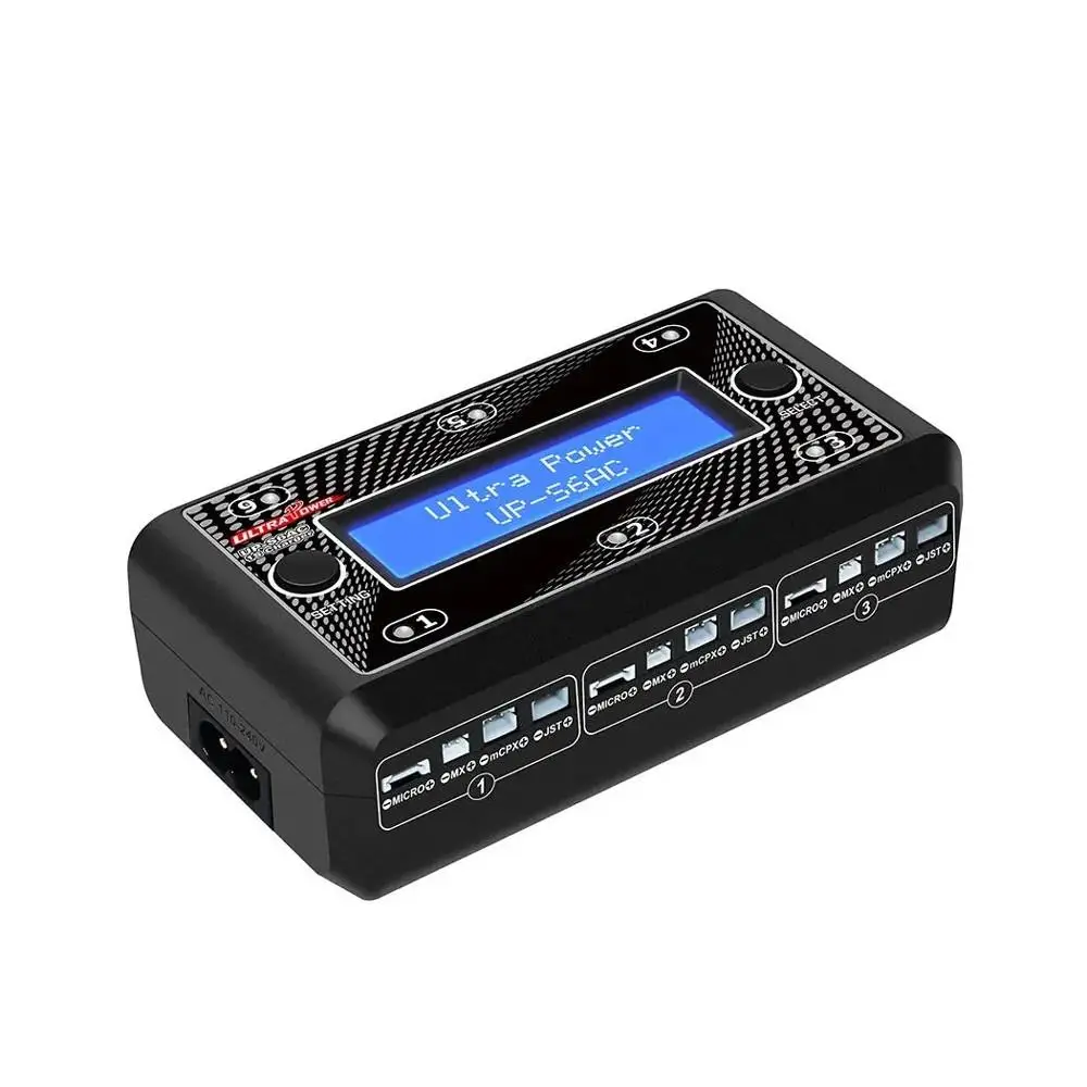 

Ultra Power UP-S6AC 6x4.35W 1S AC/DC LiPO/LiHV Battery Charger for SKYRC Quattro Micro / Micro R / MX/ mCPX Lipo Battery charge