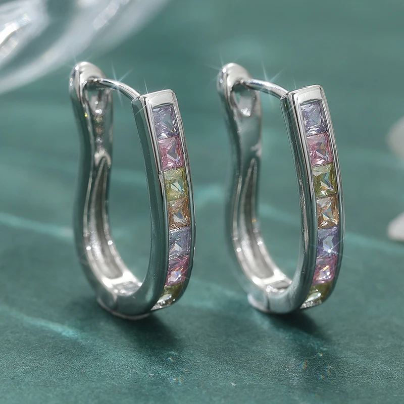 Modische, niedliche rosa Zirkon-Ohrringe für Damen, Accessoires, Braut-, Verlobungs- und Hochzeitsschmuck, Geschenk