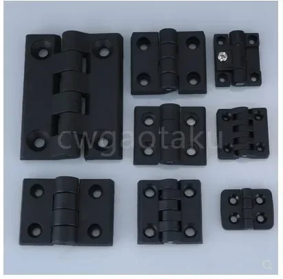 10 stks/set Zwarte Kleur Nylon Plastic Butt Scharnier voor Houten Doos Meubels Elektrische Kast Hardware