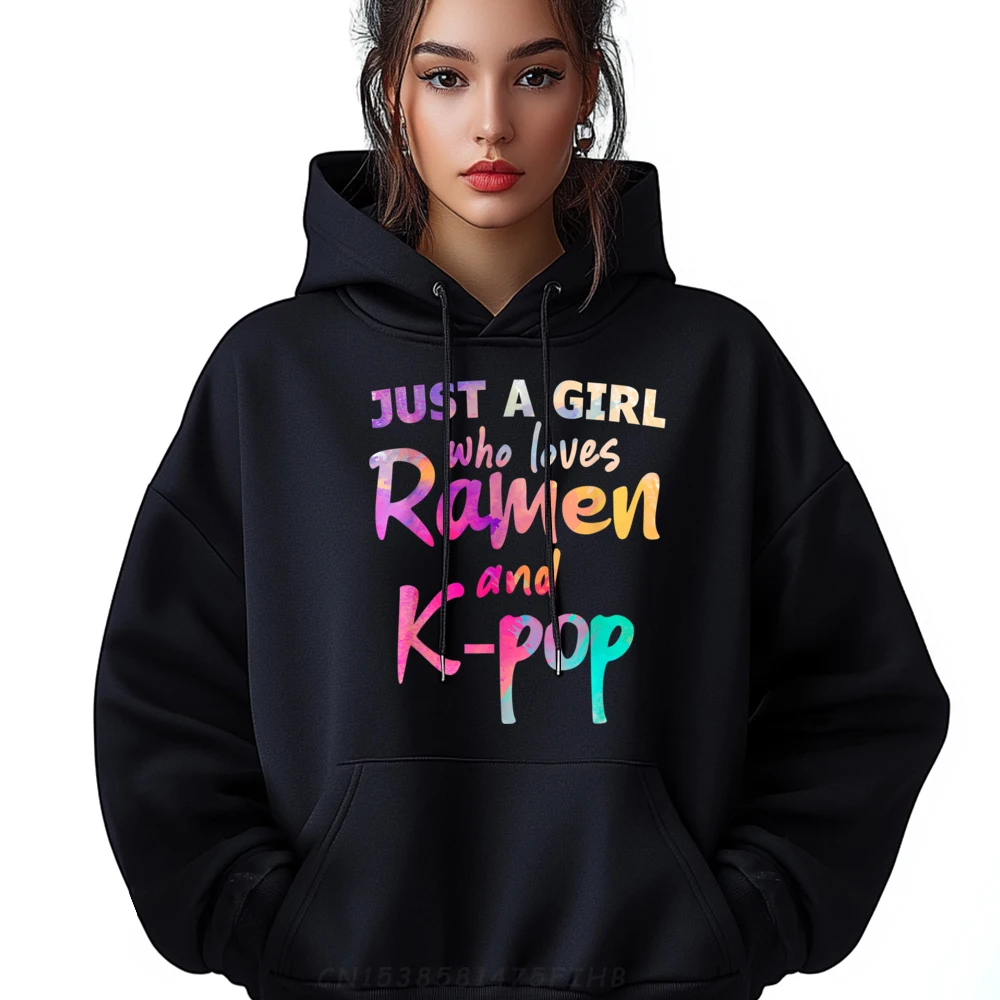 

Just A Who Loves Ramen And Watercolor Style Brand Hoodies Oversize Man Mardi Gras