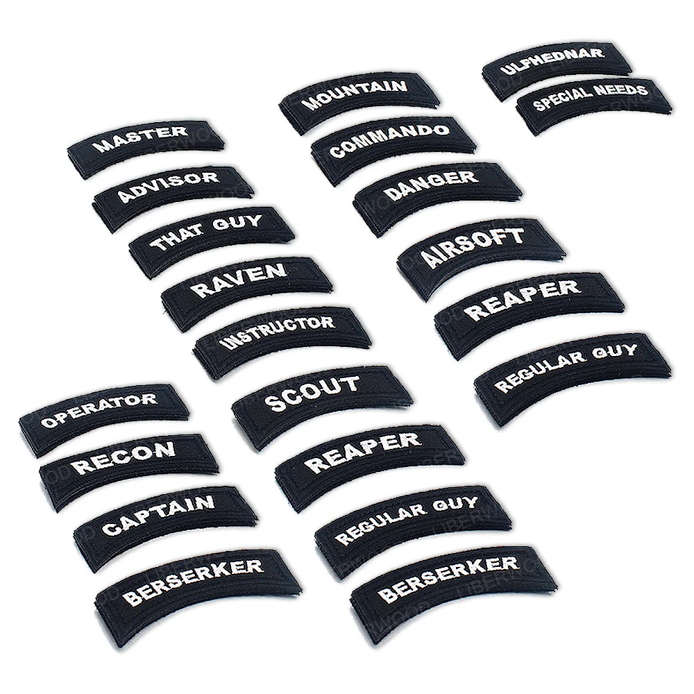 Tactical Patches Airsoft Master Instructor Commando Patch Captain Reaper Badge Special Operator Recon Emblem For Uniform ,Vest