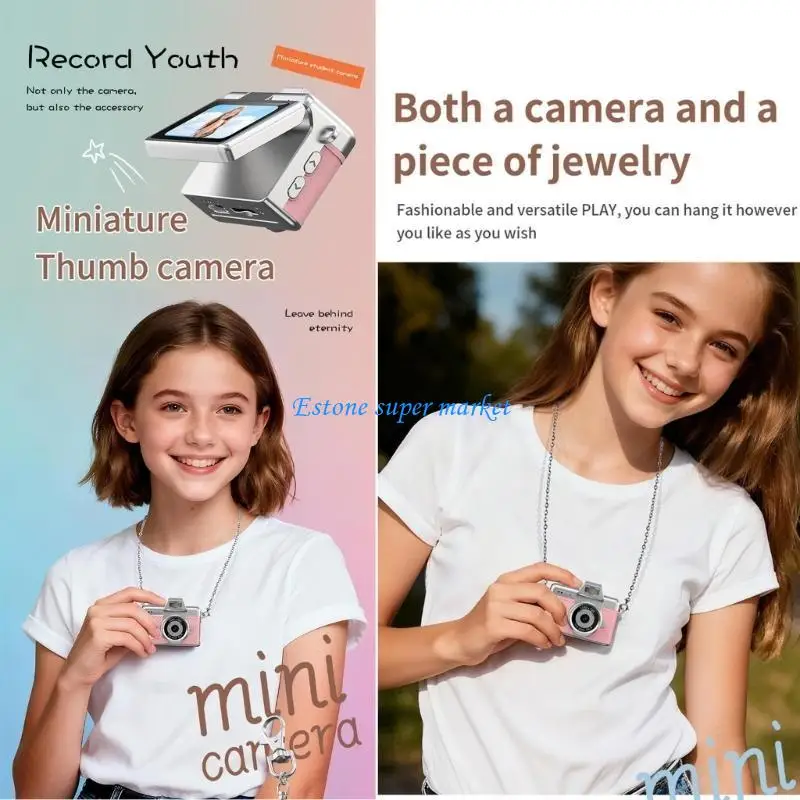 090B كاميرا جيب بذاكرة قابلة للتوسيع سعة 32 جيجابايت مع محول OTG ومسجل محمول لساعات من تخزين الفيديو لالتقاط الذكريات