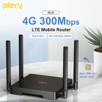PLERY 300Mbps 4G Outdoor Router Insert a Sim Signal Router Wifi Wireless Extender amplifier plug and play Whole house coverage