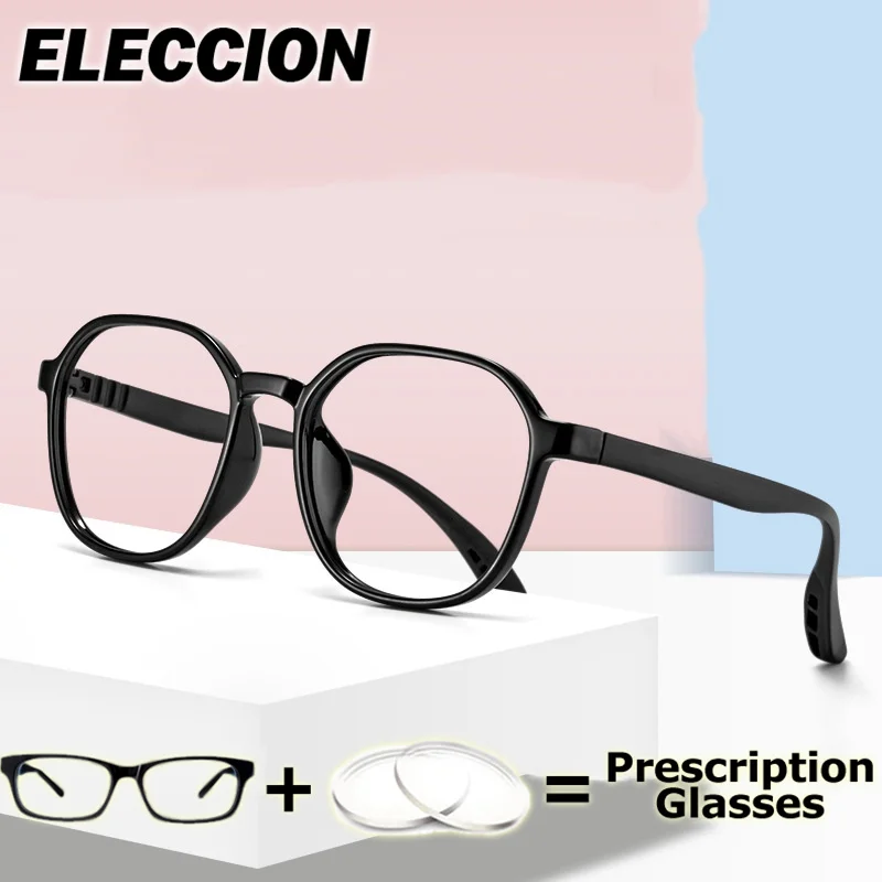 

ELECCION Prescription Lenses Glasses Teenage Eyeglass Optical Eyewear Men Women Glasses Frame Myopia Minus Lens Photochromic