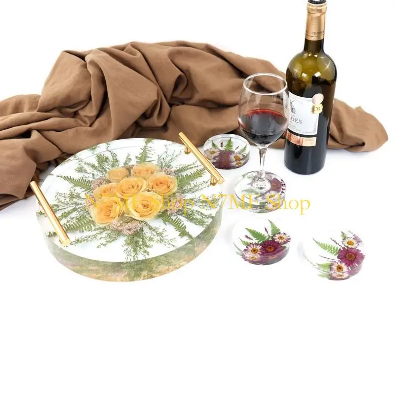 

N7MF DIY Creative Silicone Mold Eco-Friendly Sturdy Large Small Round Mol