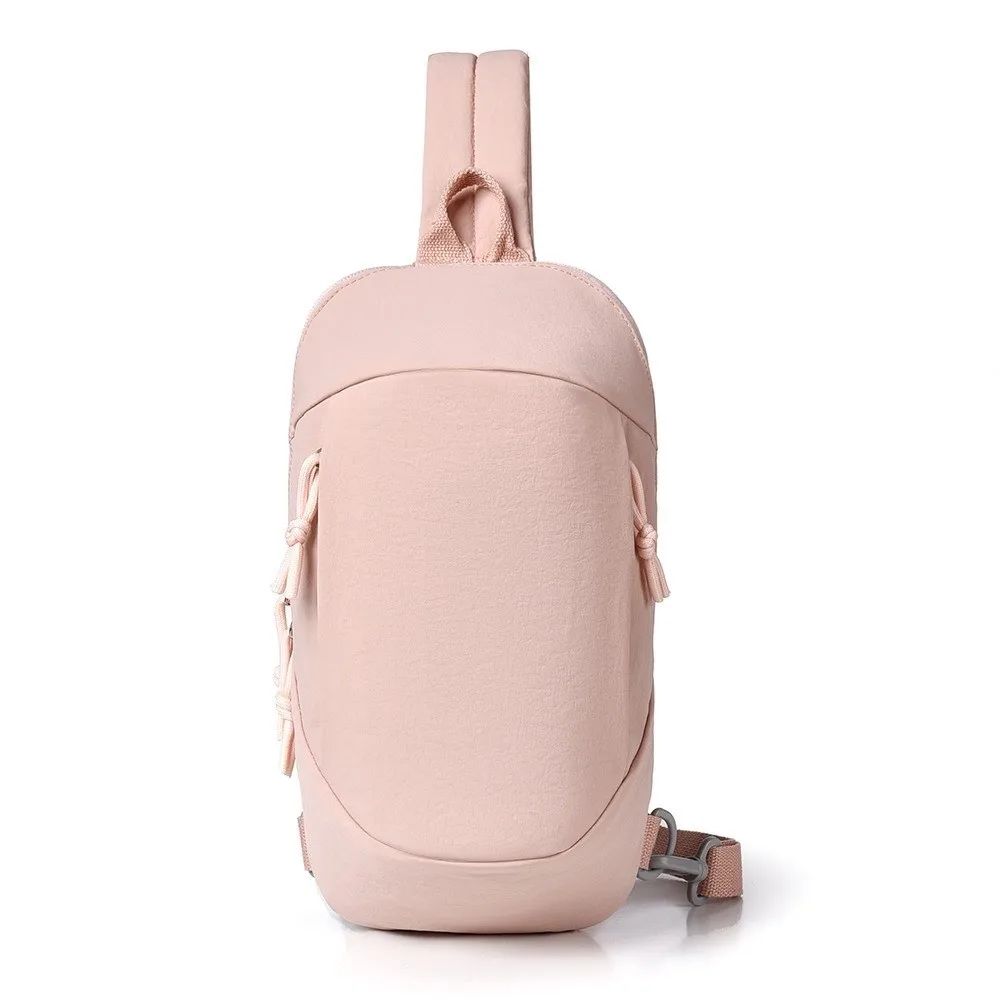 Casual Men's Chest Bag Waterproof Large Capacity Nylon Sling Shoulder Bag Lightweight Breathable Male Crossbody Bag Travel