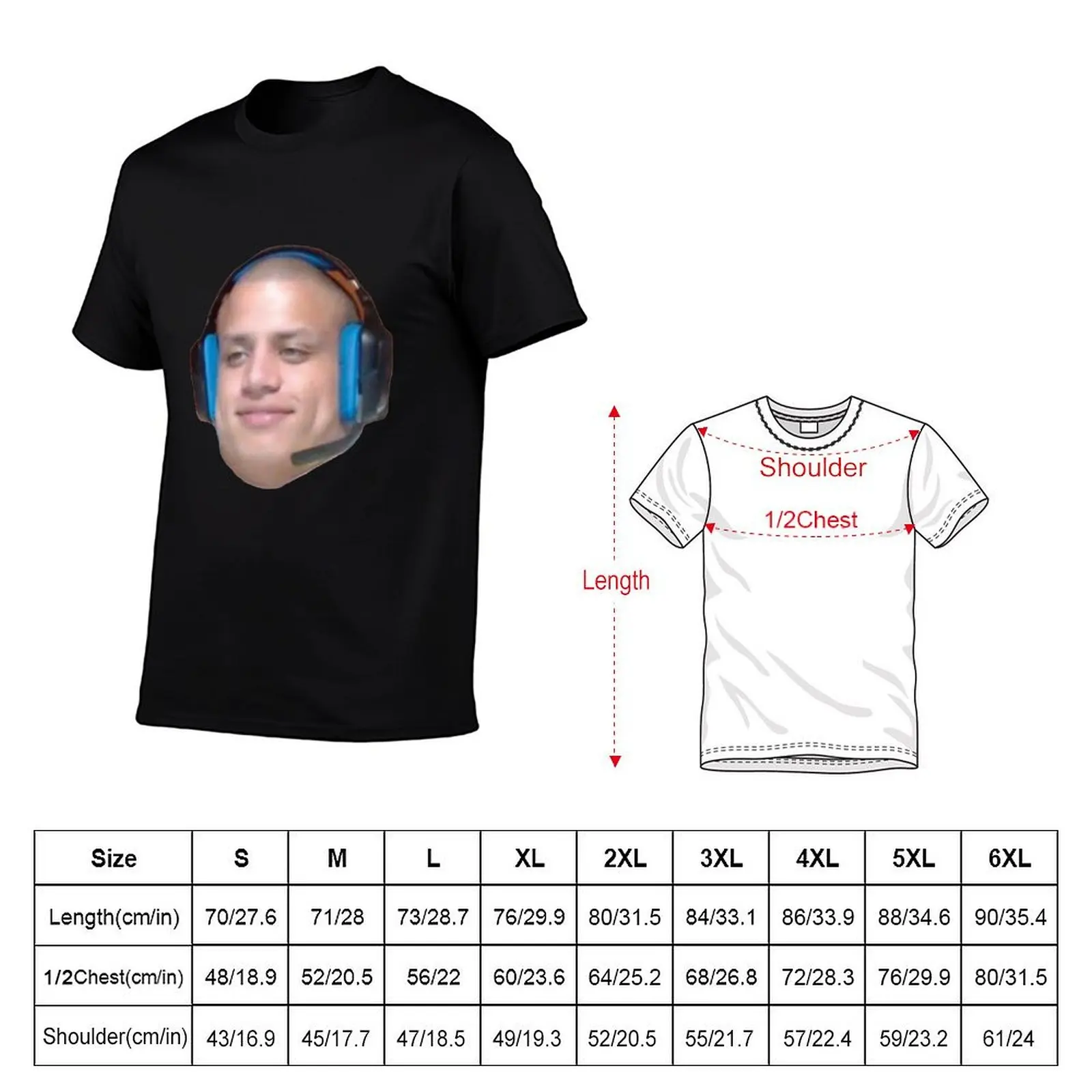 Tyler 1 headset T-Shirt Plus Size Quick Dry Sports Tee