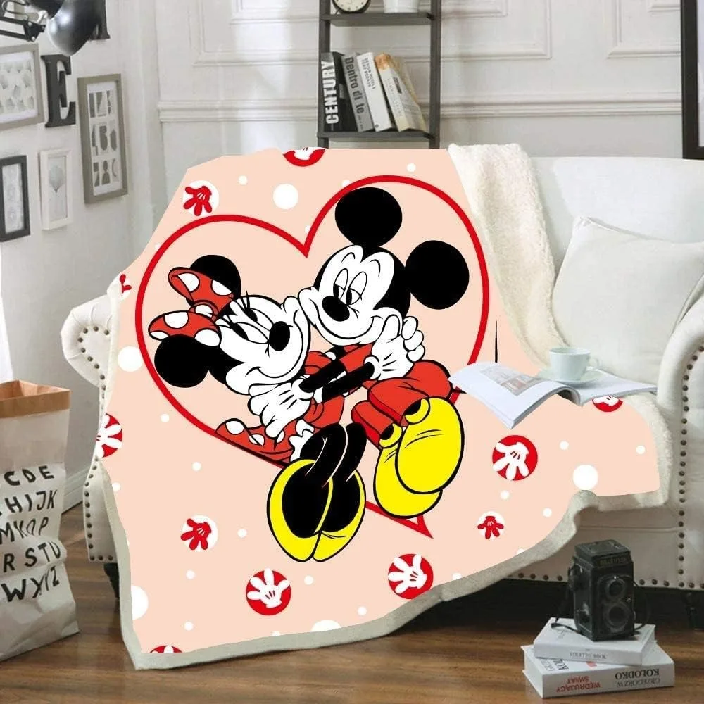 Disney myszka Mickey koc prezenty dla dzieci miękki Sherpa koc przykrywający koc dla dzieci dzieci na łóżku narzuta