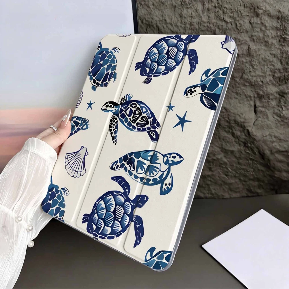 Gentle Long Hair Schoolgirl For iPad Pro 11 12.9 13 A16 M2 M4 M3 M5 9.7 10.2 5/6/7/8/9/10/11th Mini Air 3 4 5 6 Tablet Case 5