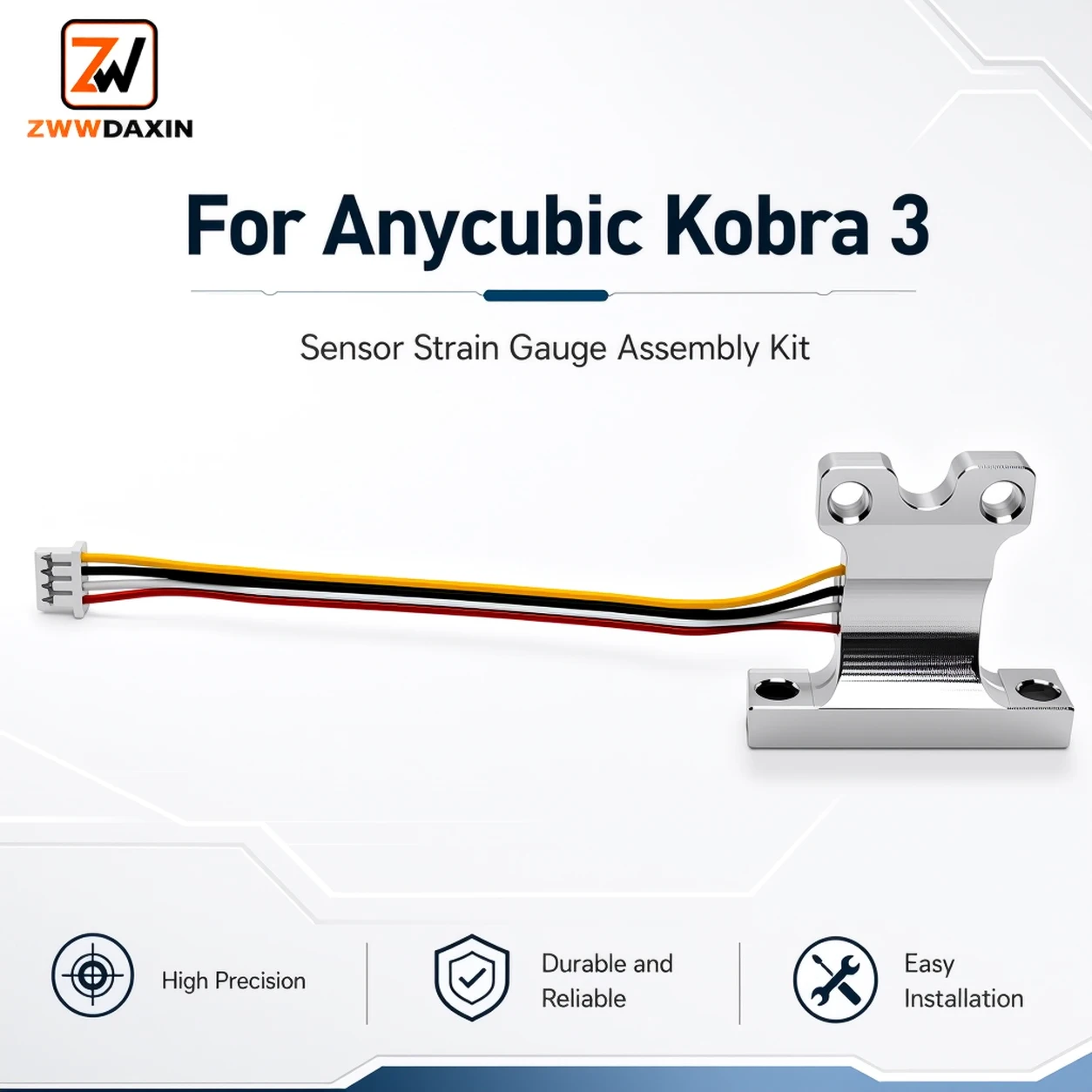 1Pc Anycubic Kobra 3 Kobra 3 V2 Sensor Strain Gauge Assembly Kit 3D Printer Auto Leveling Replacement Parts