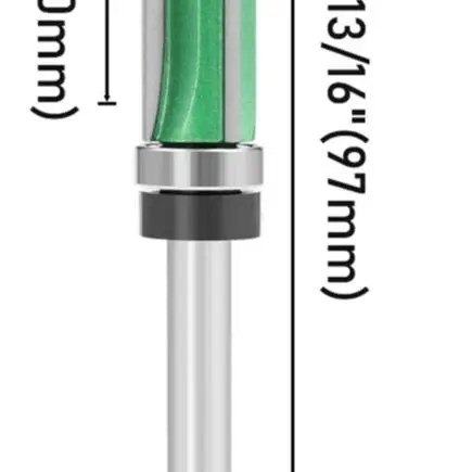 /2PCS /8mm /Shank Four For Edge Carbide Tipped Router Bits For Woodworking Trimming Milling Drawer Making Tool Green