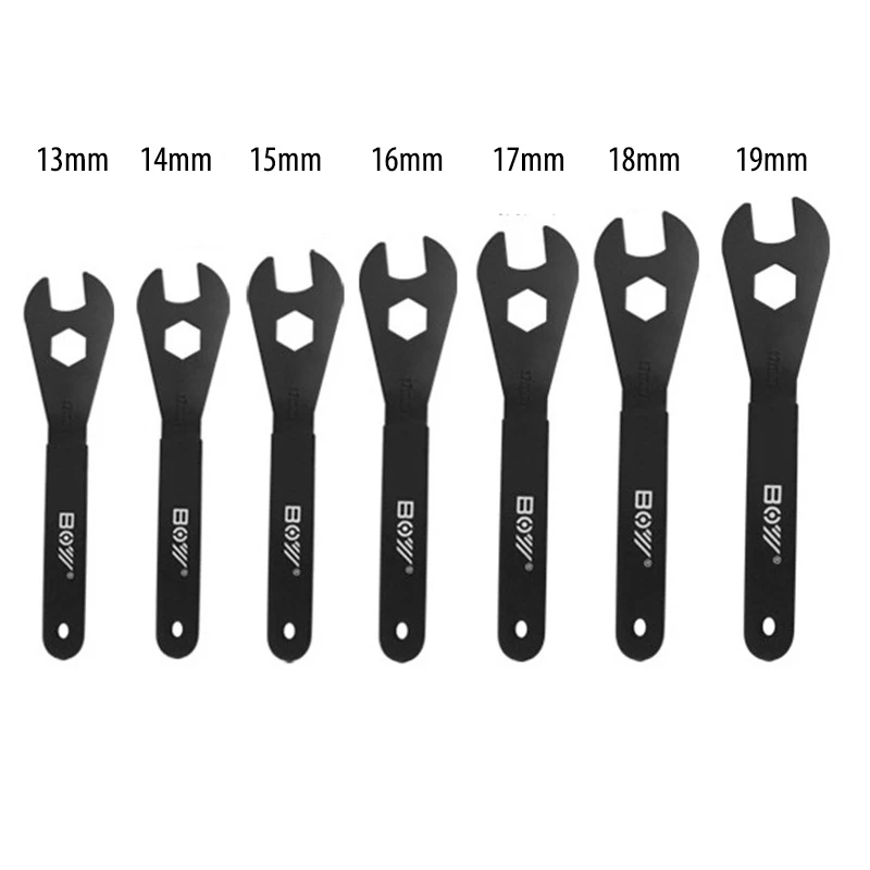 BOY Bike Hub Cone Wrench Spindle Axle Spanner For Wheel Pedal Free Hub Freewheel Cassette Bicycle Removal Repair Tool