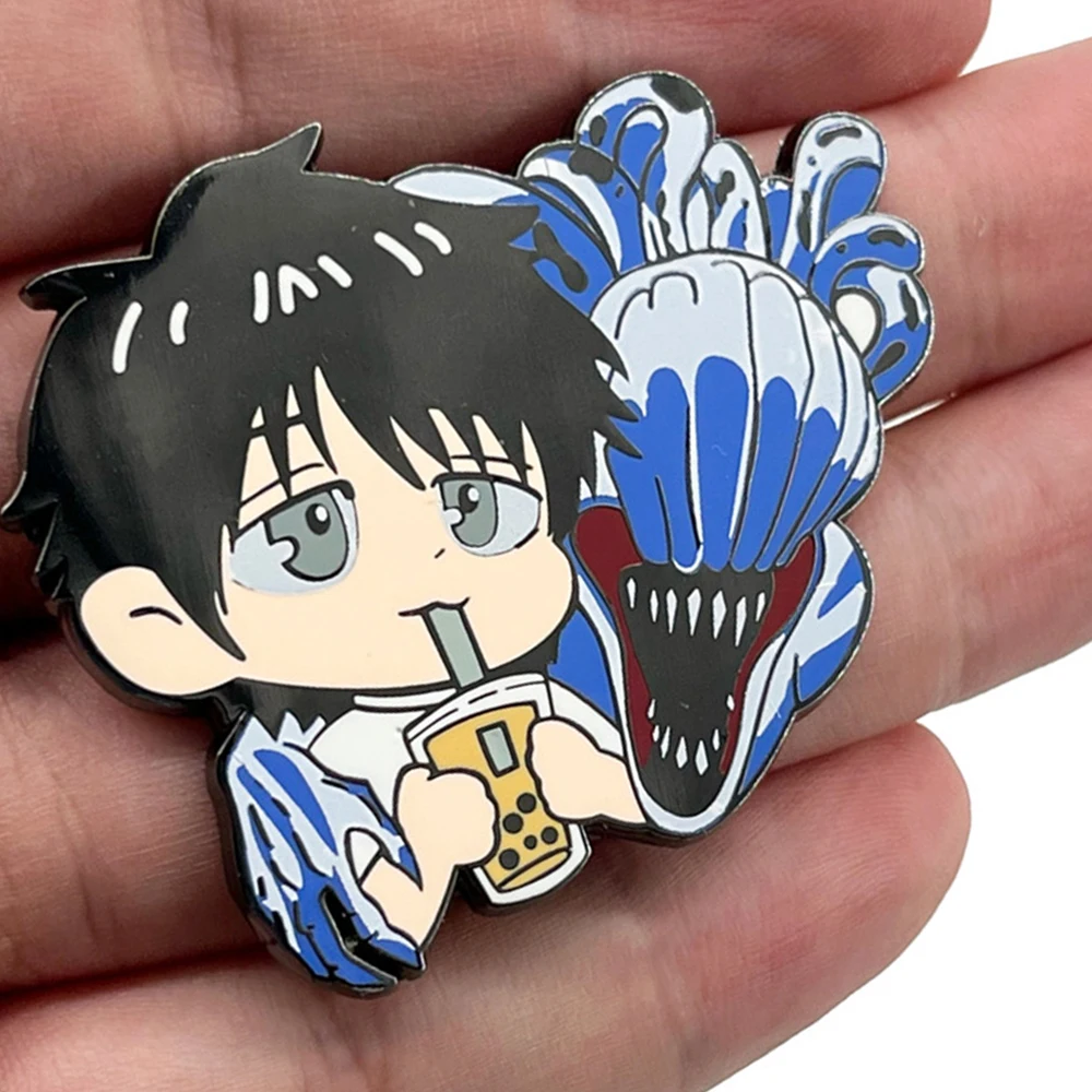 Anime Jujutsu Kaisen Okkotsu Yuta Brooch Pin Backpack Lapel Enamel Badge Cartoon Jewelry Gifts for Boys Girls Fans