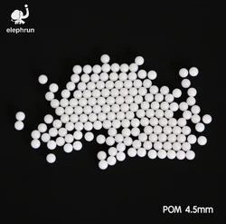 4.5mm Delrin Polyoxymethylene (POM) / Celcon Solid Plastic Balls for Ball Valves and Low Load Bearings