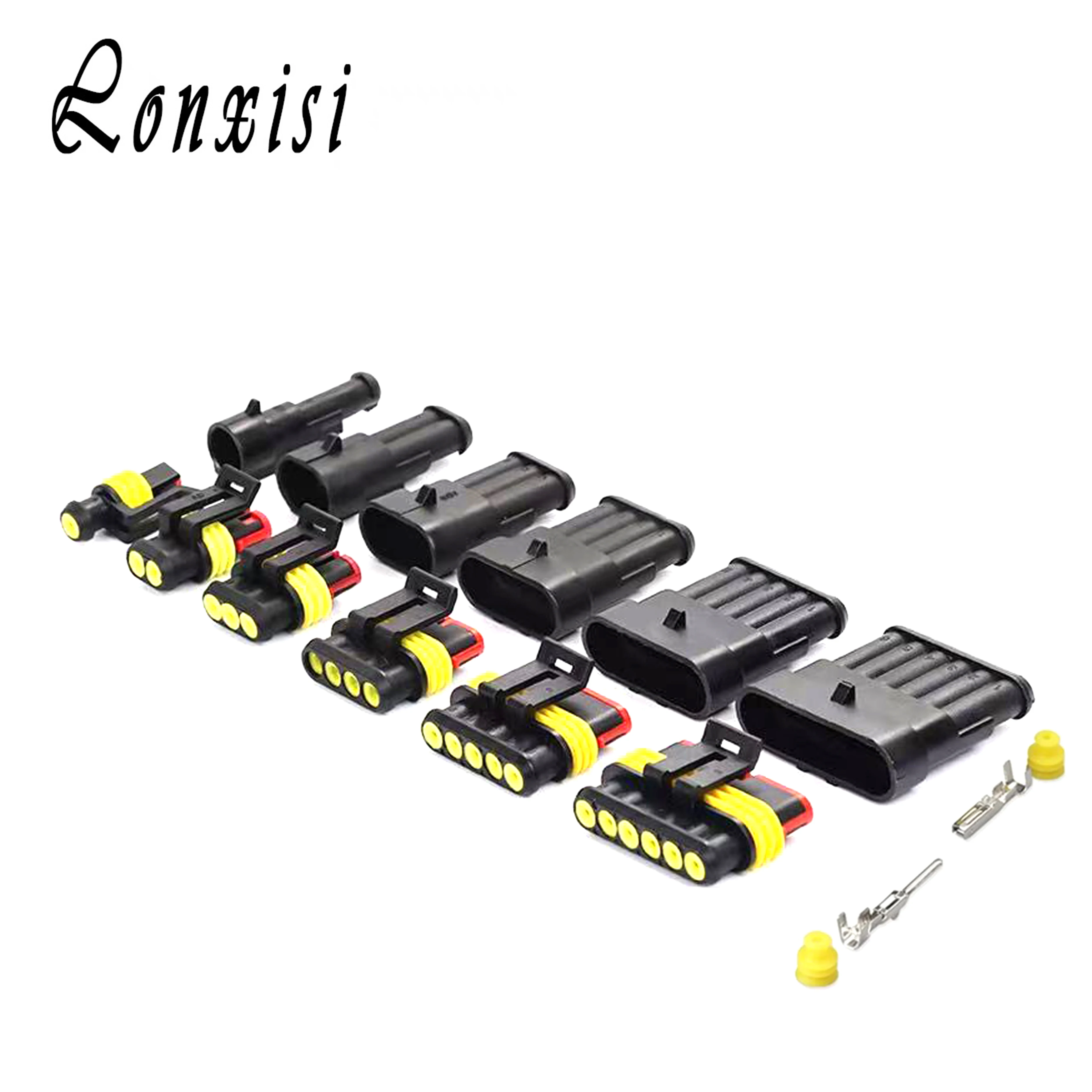 

1 Set 1 2 3 4 5 6 Pin 282107-1 282089-1 AMP Automotive Connector 282080-1 282087-1 282088-1 282090-1 282108-1 For Car Xenon Lamp