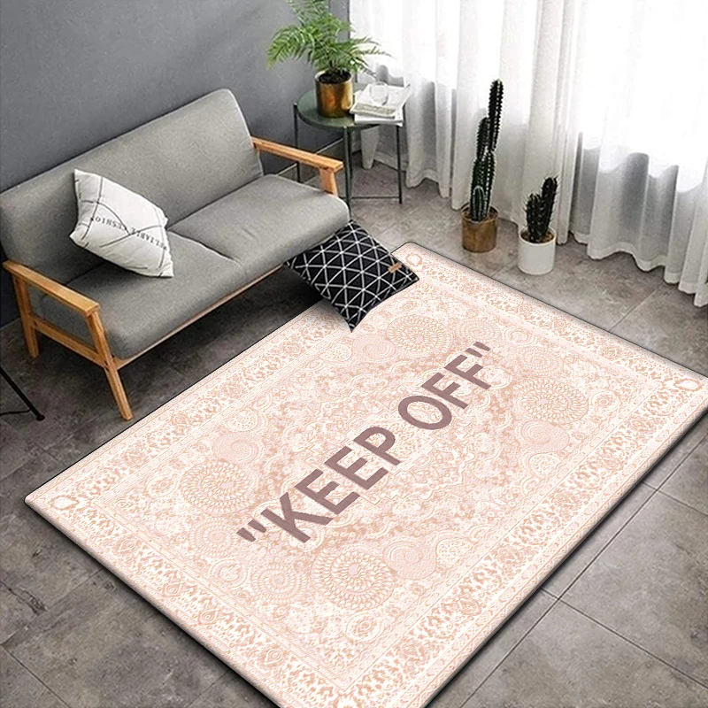 Keep Off Retro printed area carpet for children Living room Bedroom floor mat Kitchen mat Children's Bedroom Mat