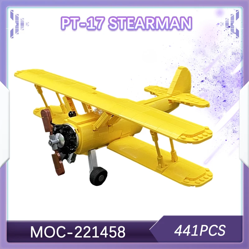 

441PCS Military War PT-17 Stearman Building Block Model Brick Set Soldier Corps Army Customize Creative Boy Toy Gifts MOC-221458