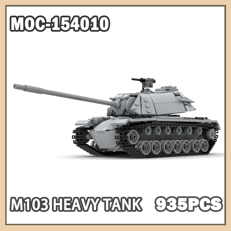 

MOC-154010 Military War M103 Heavy Tank Building Blocks Set Adults Small Particle High-quality Set Creative Gifts DIY KID 935PCS