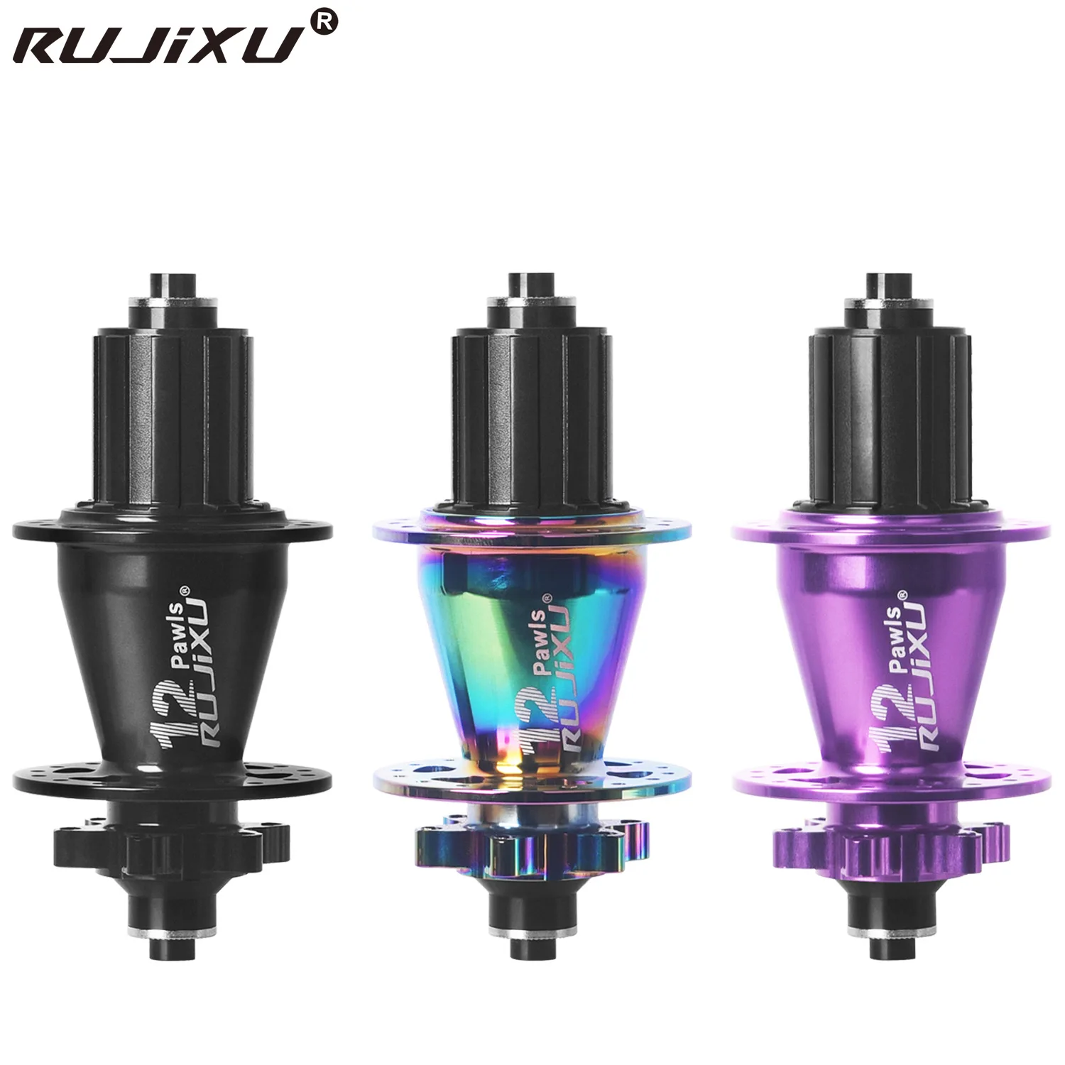 

RUJIXU 12 Pawls Ступица колеса для велосипеда MTB 32H 5 подшипников 12 когтей 8 9s 10s 11s 12s HG велосипедный дисковый тормозной барабан 12x142mm10x135mm mtb ступицы
