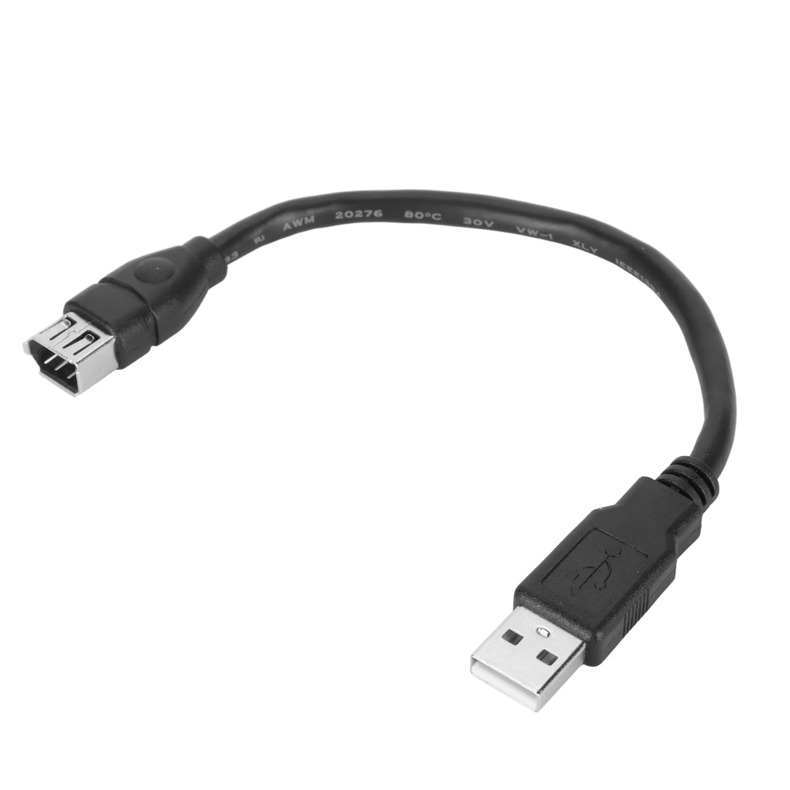 

Firewire 1394 6 Pin Female to USB 2.0 AM Adapter Cable Perfect Quality Soft Plug and Play Flexible Firewire Digital Camera Cord