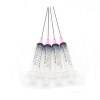 4pcs Add The Ink Tool 10ML Syringe Inkjet For Epson Canon Brother Hp Refilling Ink CISS Ink Cartridges With 10cm Long Needle
