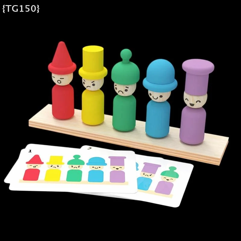 Früherziehung für Kinder: Kleine Montessori-Figuren, Farbausdrücke, Stapelmusik, Hand-Auge-Koordinationsspielzeug