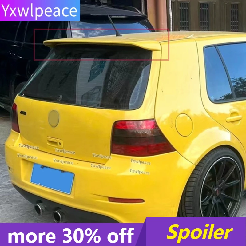 

For Volkswage VW Golf 4 IV MK4 Standard and R32 2004-2008 ABS Material Unpainted Color Rear Roof Spoiler Trunk Wing Car Styling