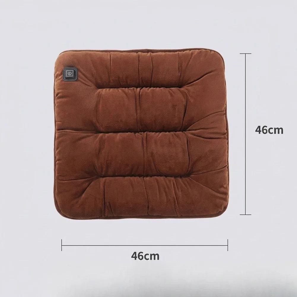 1pcs Fast= Heat Graphene Heating Mat For Car= Seats 12V Electric Warmer Waterproof Comfortable Interior Accessory 46x46cm