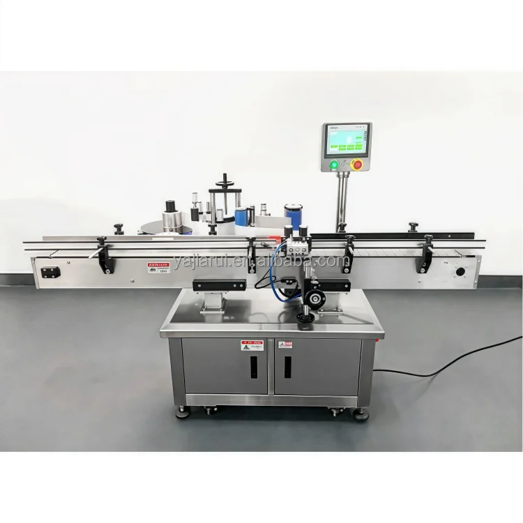 Fully-Automatic Adhesive Sticker Glass Plastic Pet Bottle Labeling Machines Bottle Can Sticker Labeling Machine