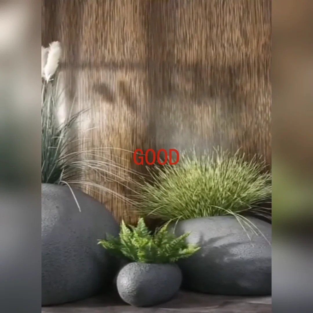 

Nordic Style Modern Large FRP Planter Vertical Fiberglass plant pots for garden ornaments indoor outdoor garden supplies