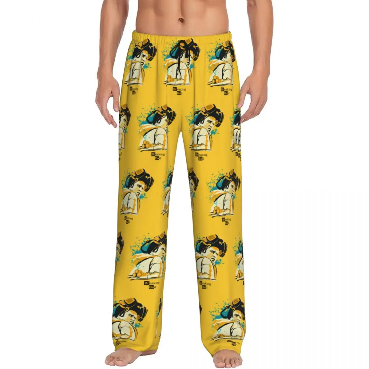 Pantalon de pyjama personnalisé Breaking Bad, vêtements de nuit pour hommes, taille élastique, bas de pyjama pour regarder la télévision avec poches
