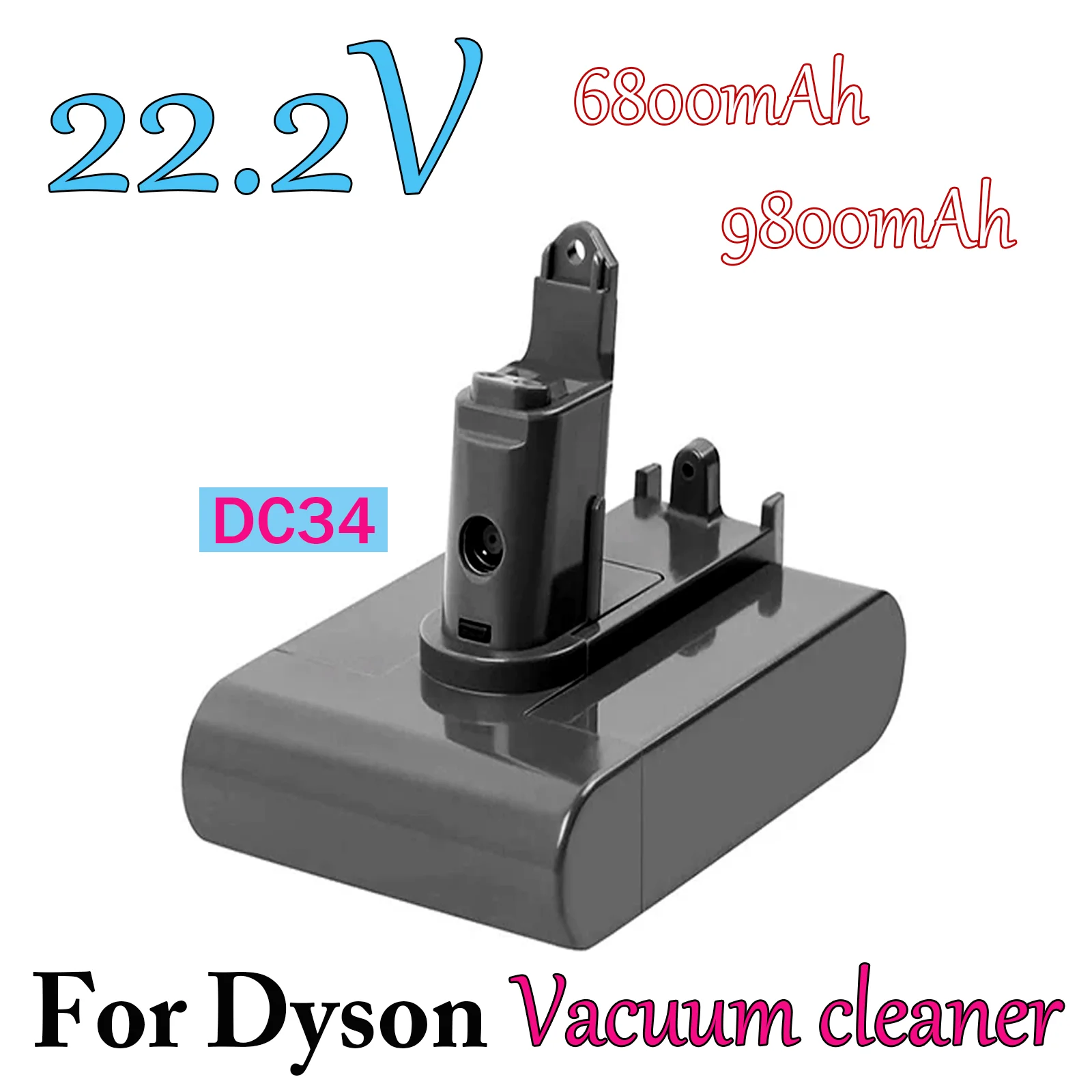 

For Dyson DC31 DC34 DC35 DC44 DC45 DC46 DC55 DC56 D57 Vacuum Cleaner 4800mAh (Type-B) Rechargeable Lithium Battery