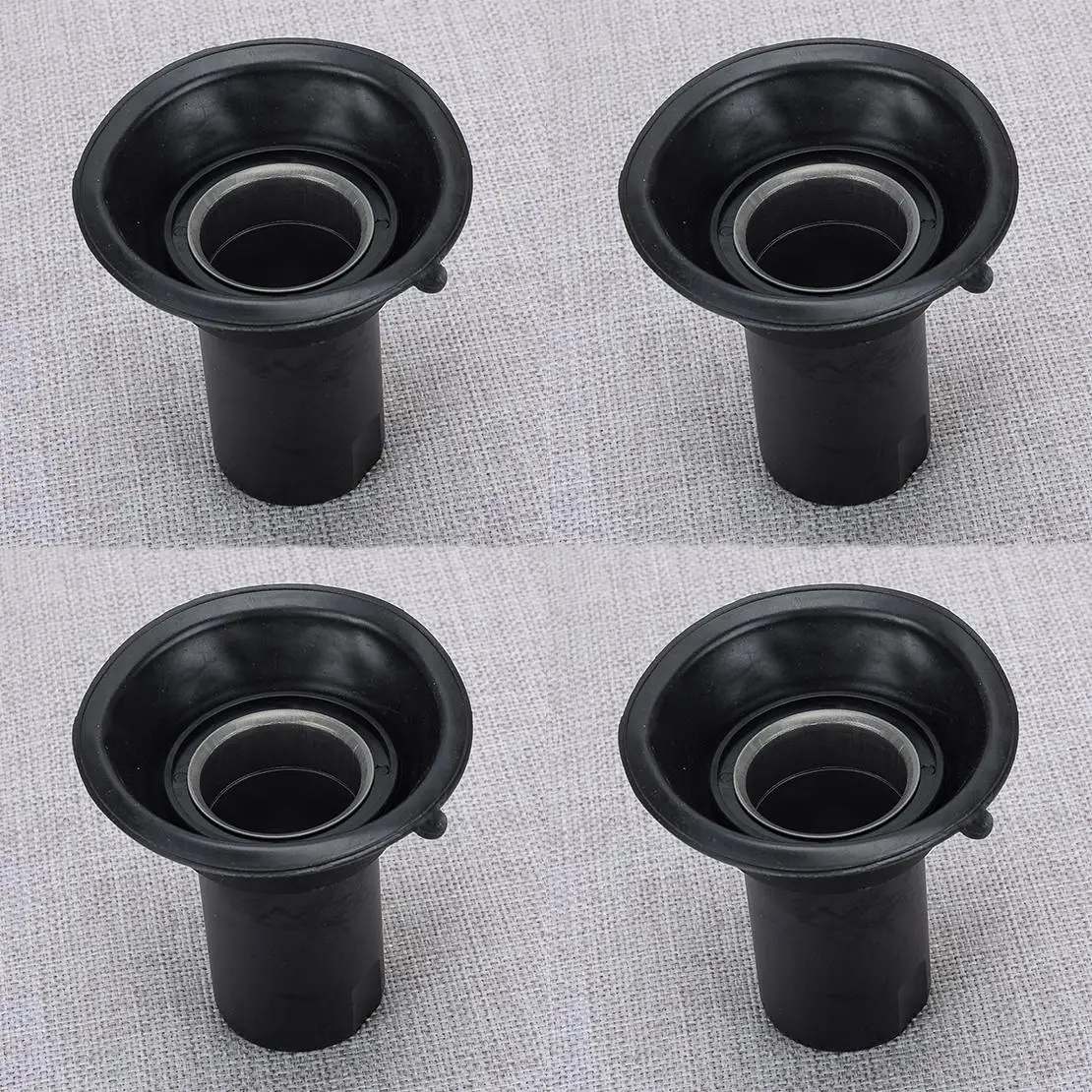 

New 4Pcs Black Motorcycle Carburetor Vacuum Diaphragm Membrane Piston Fit For Honda CB750 Nighthawk 750 1991-2000 2001 2002 2003